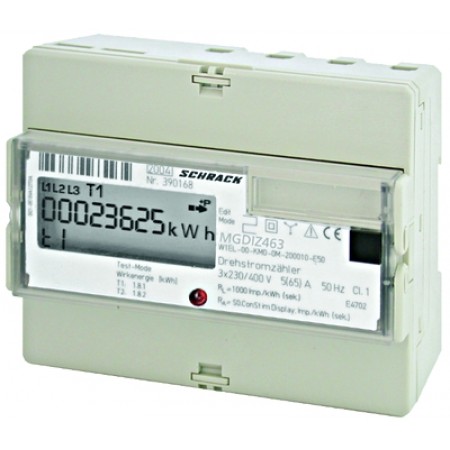 Contor digital 3f masura indirecta (5A)  2 tarife  M-BUS  Schrack